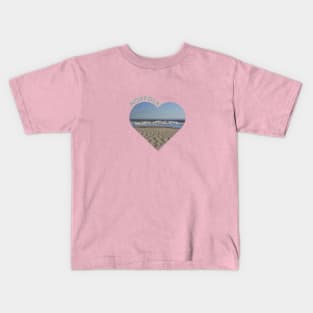 Norfolk Beach Love Heart Kids T-Shirt